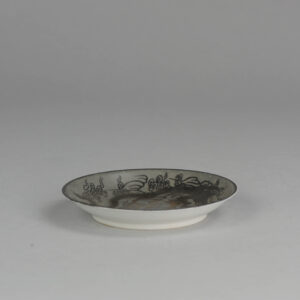 Japanese Porcelain Cup, Saucer & Lid ‘Dragon & Clouds’ ‘Marked’