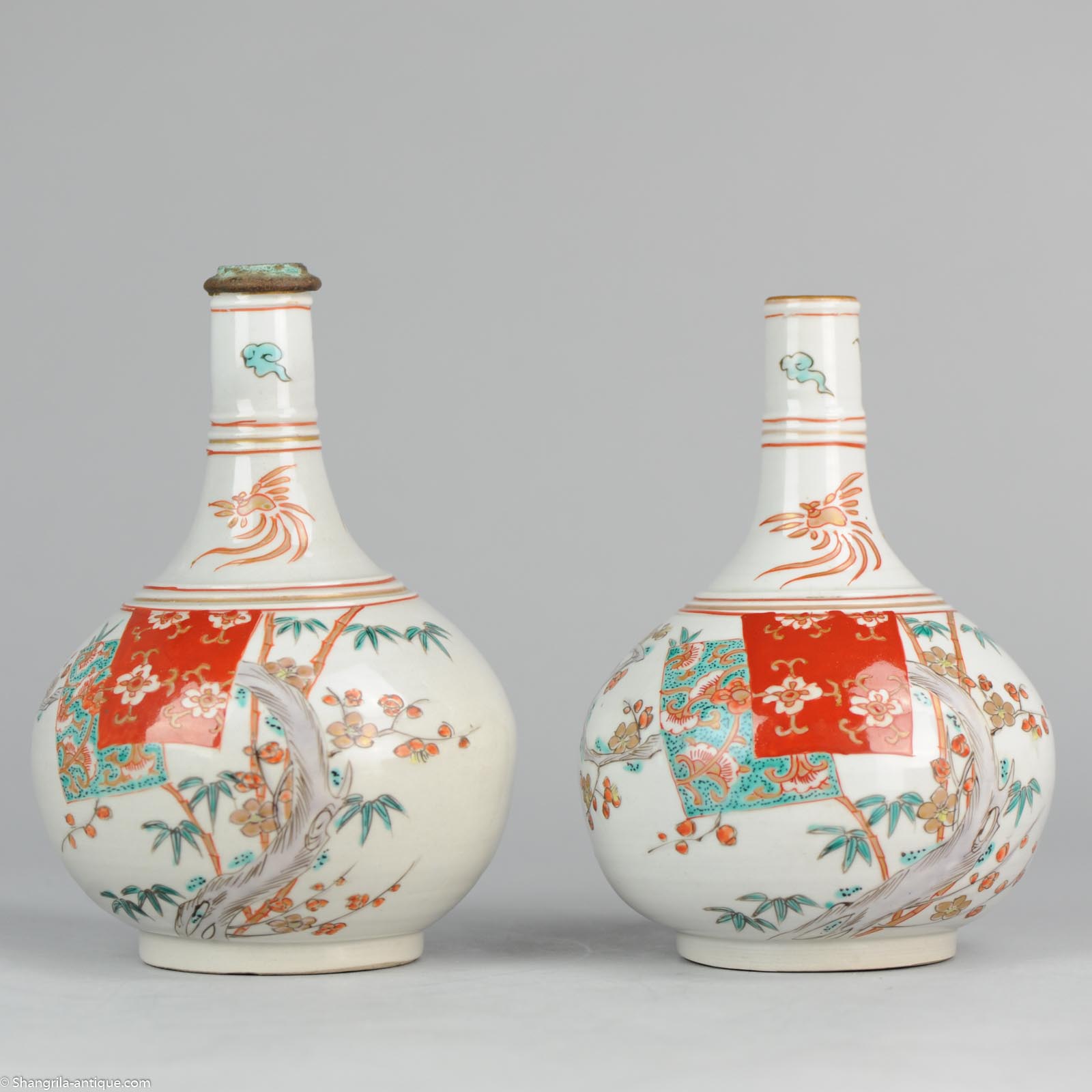 Rare 17/18C Edo period Japanese Porcelain Arita Apothecary Bottle 