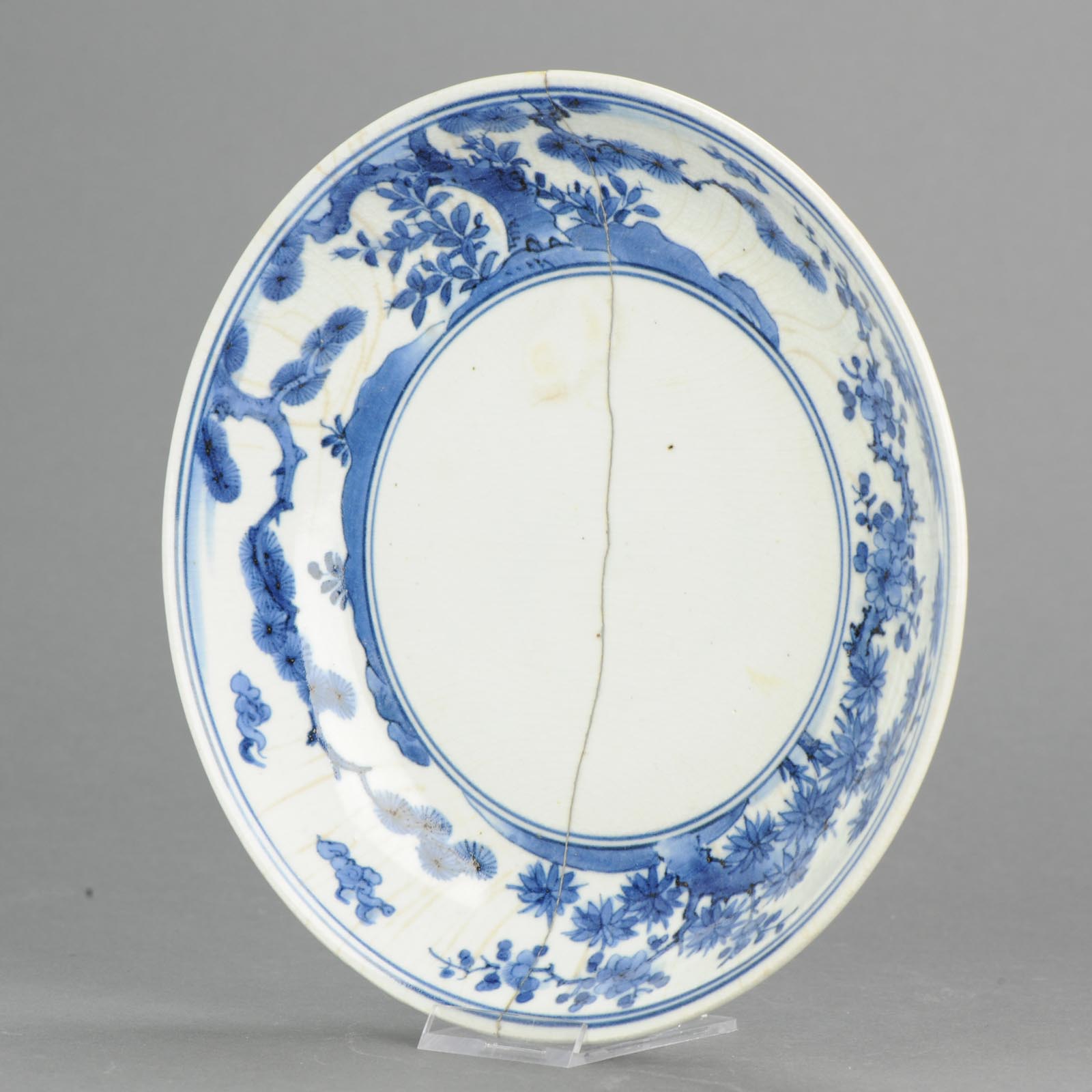 Antique 17th century Japanese Edo Plate Period 1660-1690 Japan 
