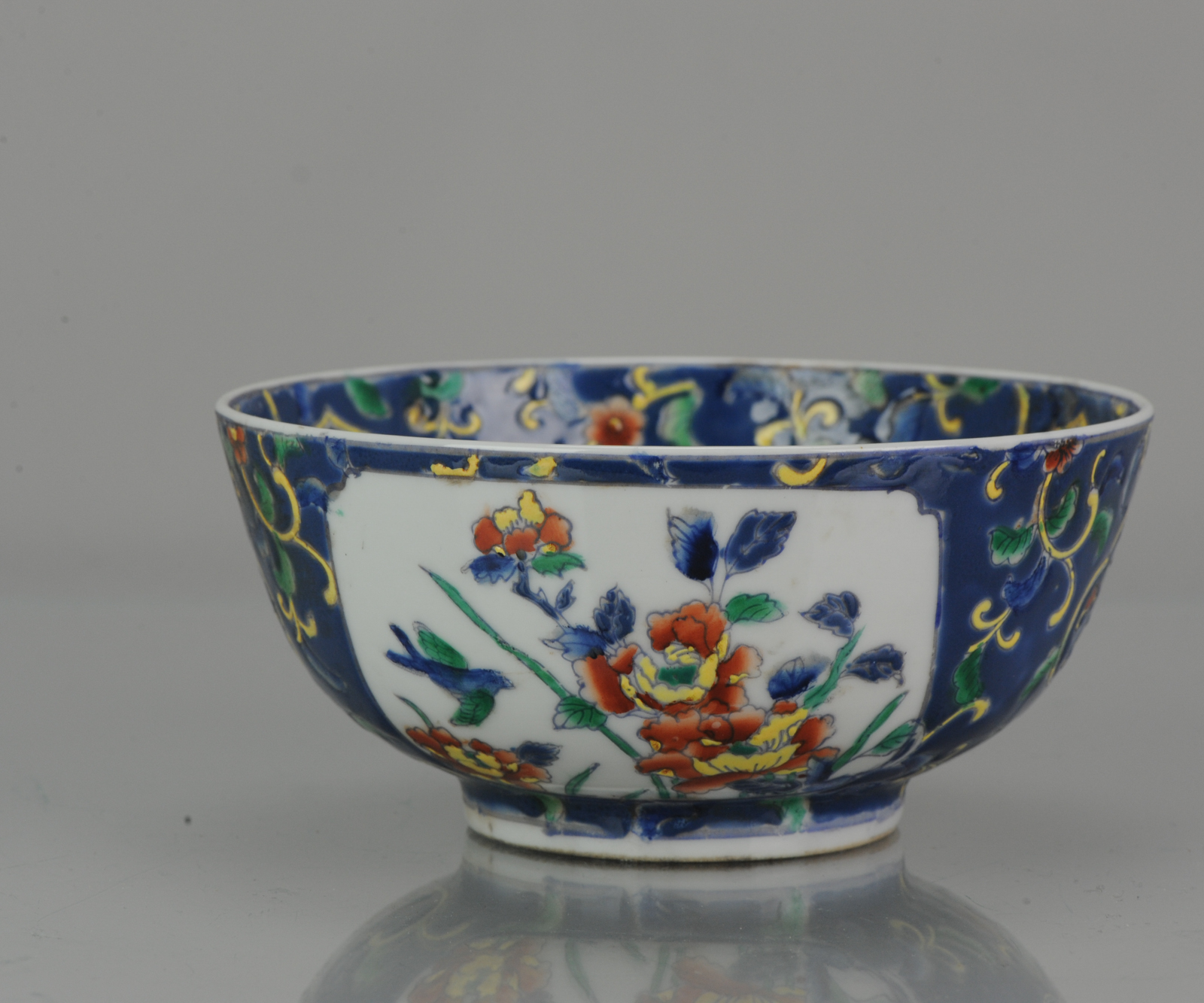 VTG IMARI GOHAN China Porcelain Floral Multi-Color 5.5” Coupe Cereal Bowl ~ EUC 