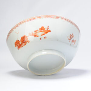 26.5CM Antique 18C Chinese Porcelain Bowl China Chine de Commande Qianlong Period