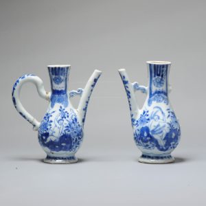 Very rare Kangxi Period 1662-1722 Chinese Porcelain Adam and Eve Ewers.