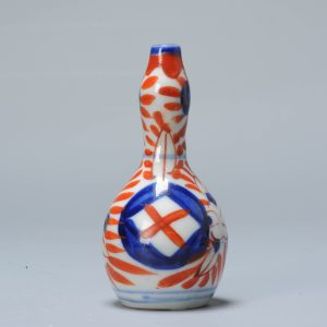Small 9CM Antique Meiji period Japanese Imari Double Gourd Vase Japan 19c