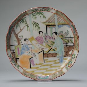 Antique Meiji period Japanese Porcelain plate with Chenghua mark Japan 19c