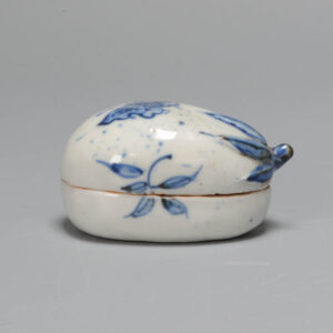 Rare Ca 1600 Chinese Porcelain Ming Period Kosometsuke Incense Box Fruit