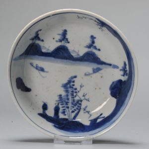 Kosometsuke Antique Chinese 17c Ming Dynasty Bowl China Porcelain Landscape