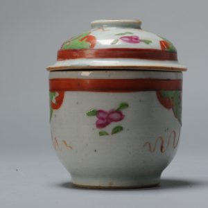 Antique 18th c SE Asian Chinese Porcelain Tea Jar China