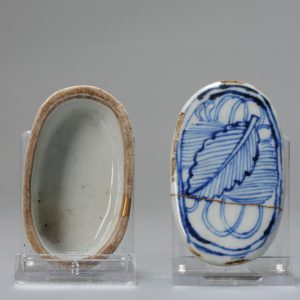 Rare 17C Chinese Porcelain Ming/Transitional Period Kosometsuke Incense Box