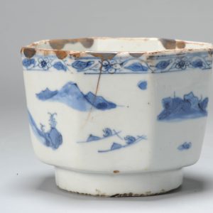 Kosometsuke Antique Chinese 17c Ming Dynasty Waterpot China Porcelain Blue and White