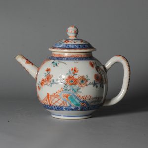 18C Chinese Porcelain Qianlong /Yongzheng Amsterdam Bont Imari Kakiemon Teapot