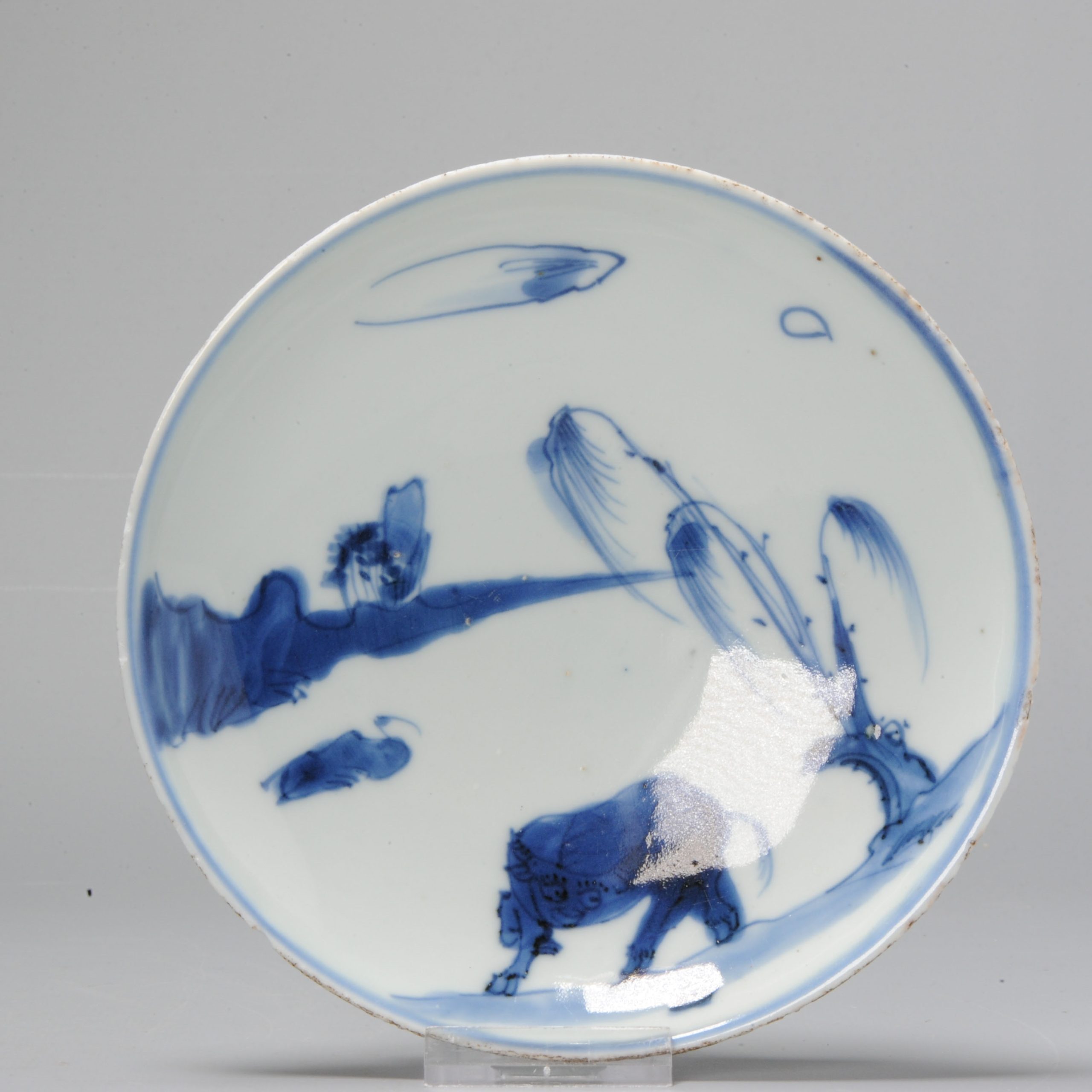 Rare Ca 1600-1660 Chinese Porcelain Ming Period Kosometsuke Dish OX
